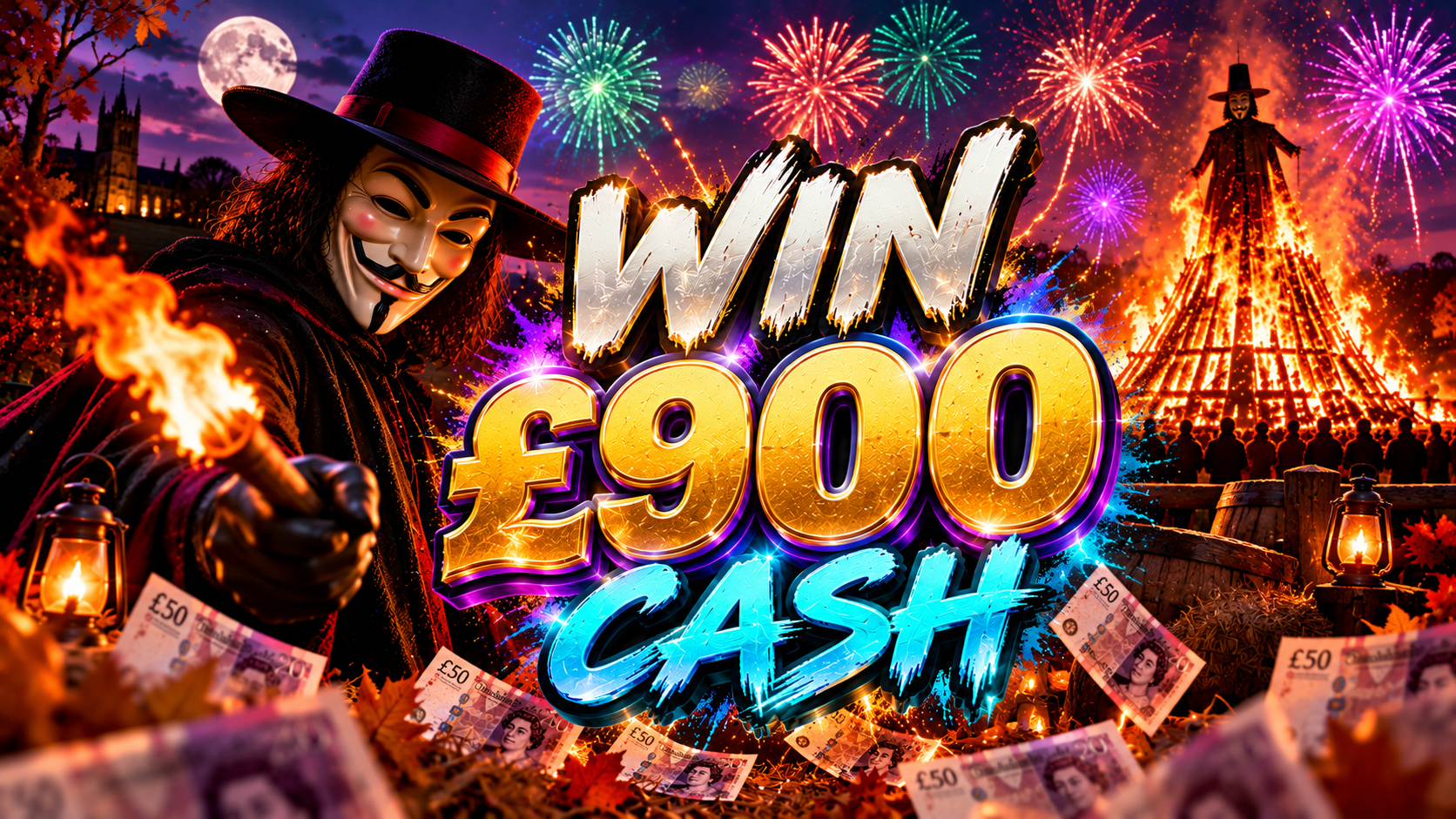 Win £900 Cash!