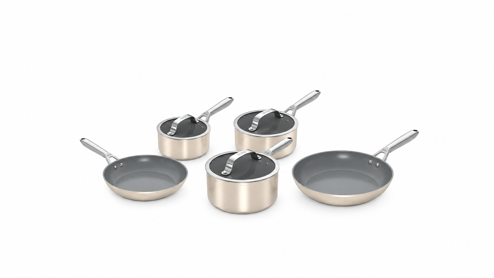 Ninja Ceramic Pro 8-piece Frying & Saucepan Set