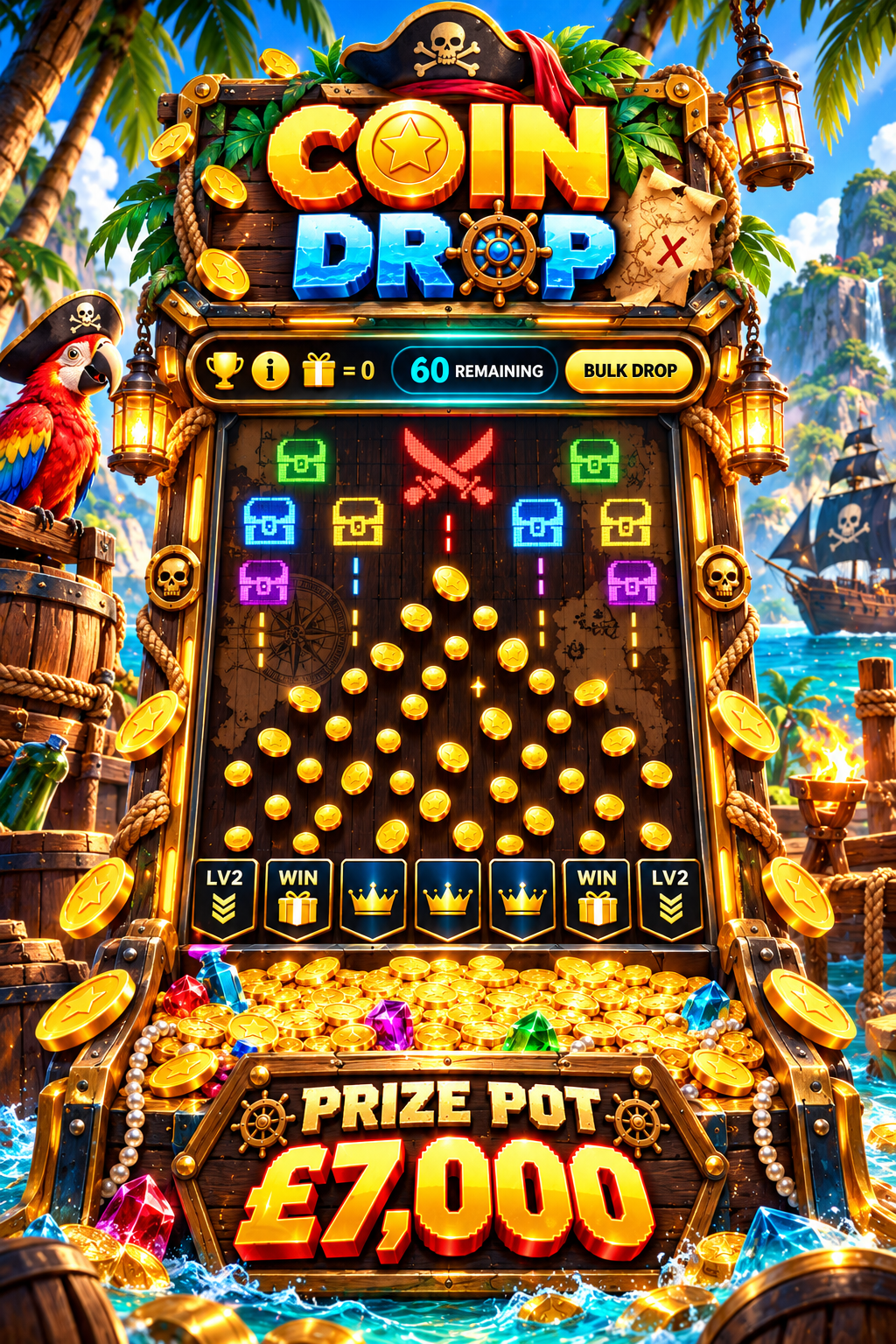 Pirate's Fortune: Coin Drop